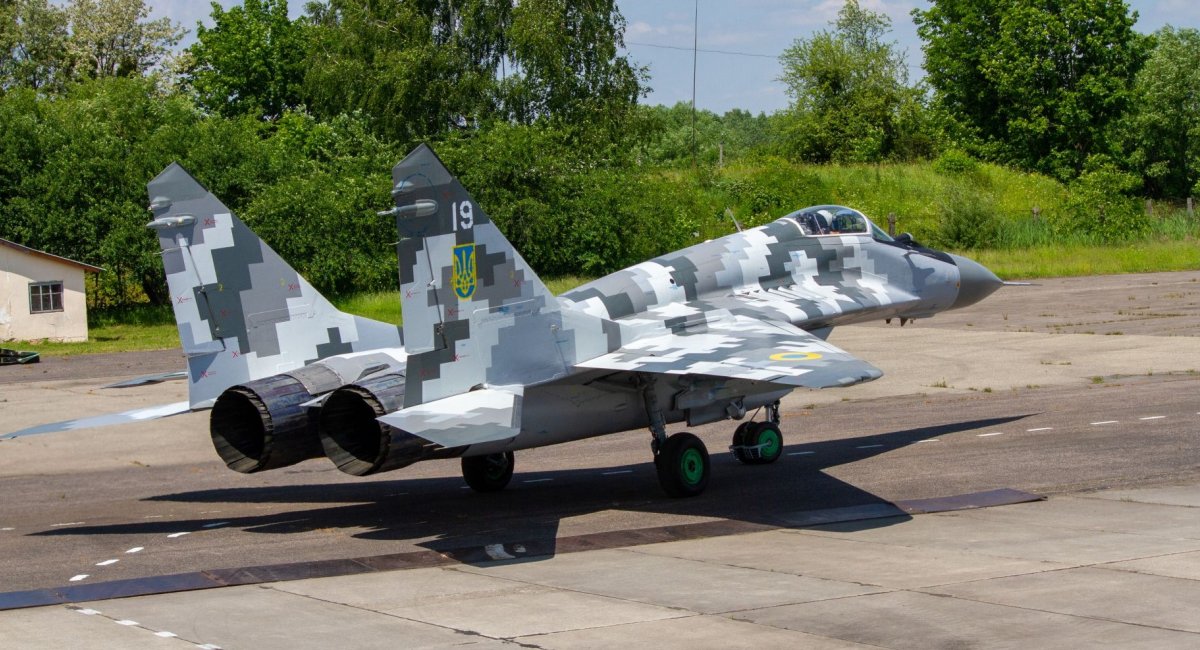 Модернізований у червні 2021 року на ЛДАРЗ винищувач МіГ-29МУ1 ПС ЗСУ / Фото: Укроборонпром