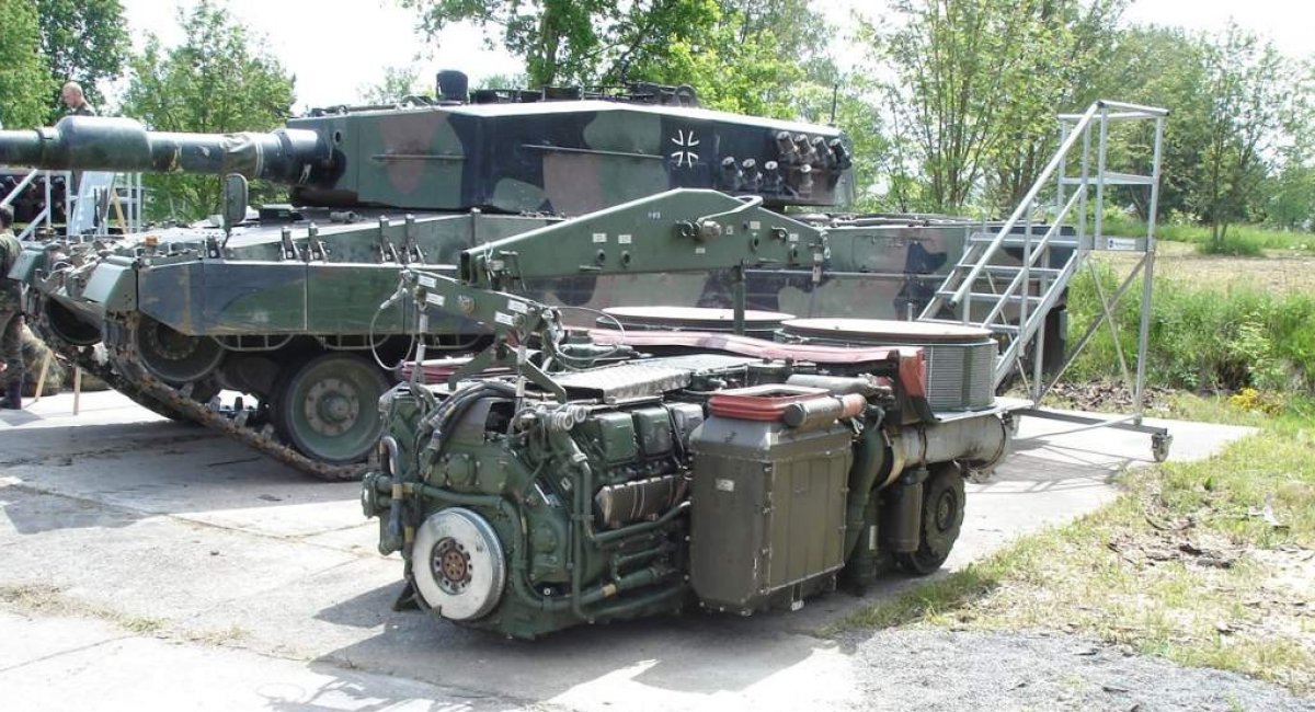 Танк Leopard 2A4 та двигун MB 873, ілюстративне фото від Bundeswehr