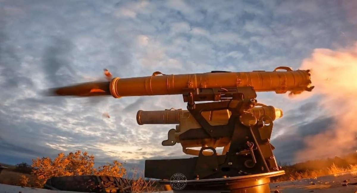 Пуск з ПТРК "Стугна-П". Фото: прес-служба 1 Окремої Бригади Спеціального Призначення ім. Івана Богуна