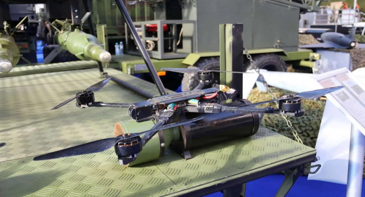 БЧ від ПТРК "Малютка" на FPV-дроні Komarac 3 з оптоволокном. Фото - Army Recognition