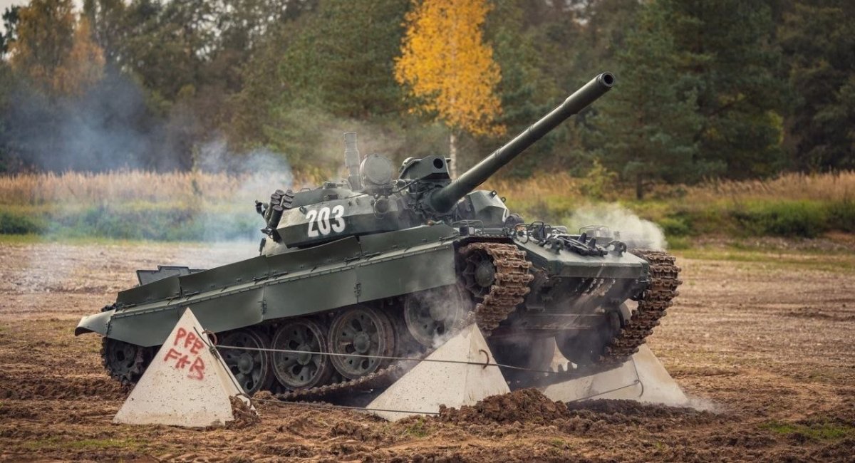 Один з трьох Т-55 латвійської армії, осінь 2024 року, фото з відкритих джерел