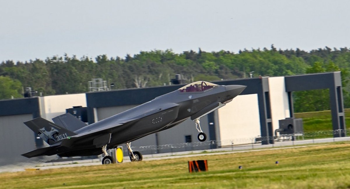 Винищувач F-35 ПС Польщі. Фото: Міноборони Польщі