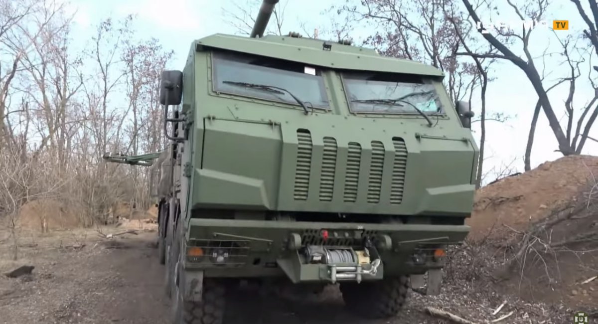 САУ 2С22 "Богдана" на озброєнні 44-ї ОАБр. Кадр з відео АрміяTV