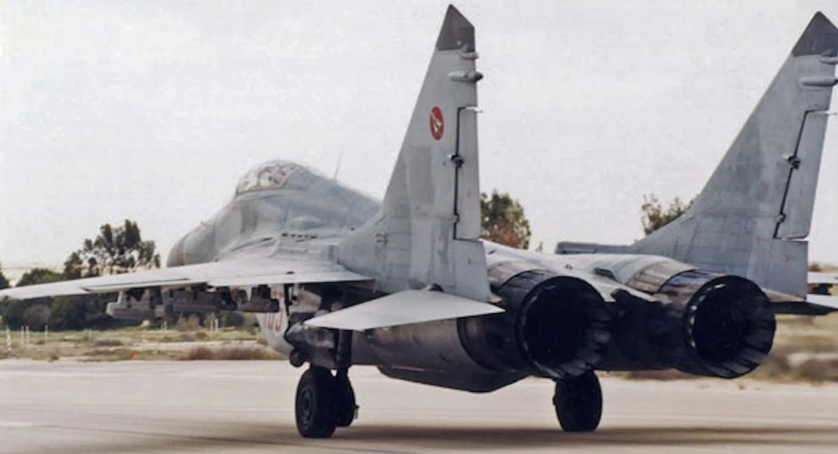 МіГ-29 в Ізраїлі під час тестування у 1997 році, архівне фото від Israeli Air Force