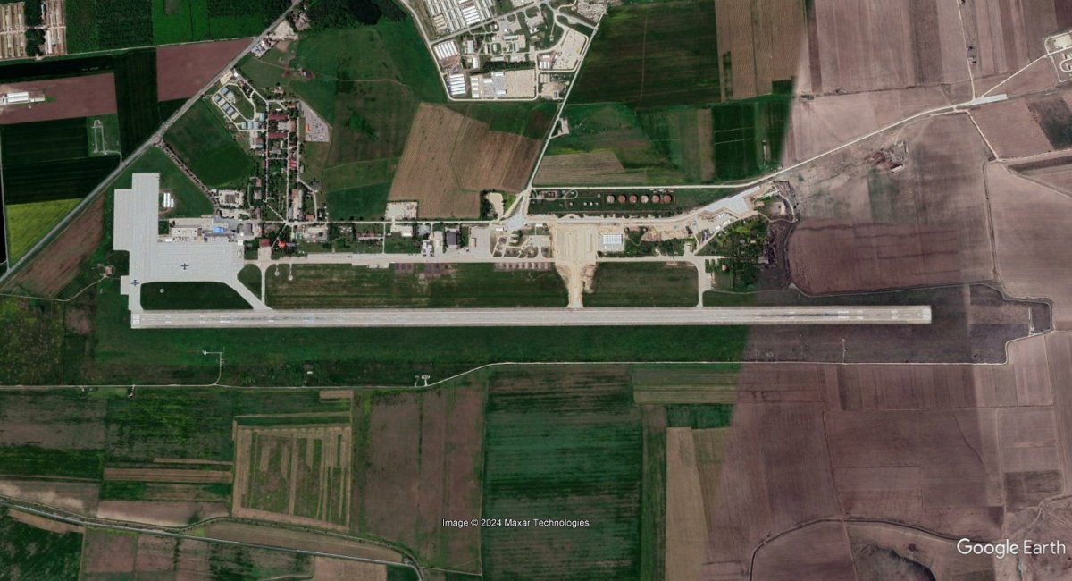 Румунська авіабаза "Міхал Колгенічану", супутниковий знімок від Maxar Technologies