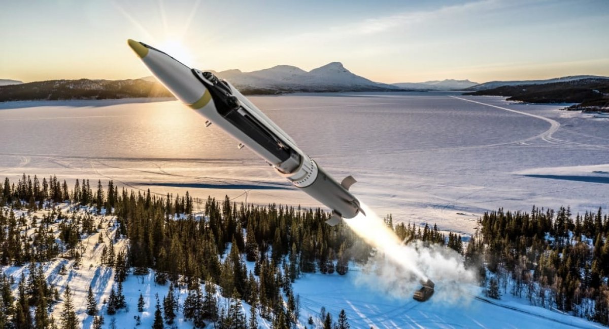Ракета GLSDB, рендер шведської компанії Saab