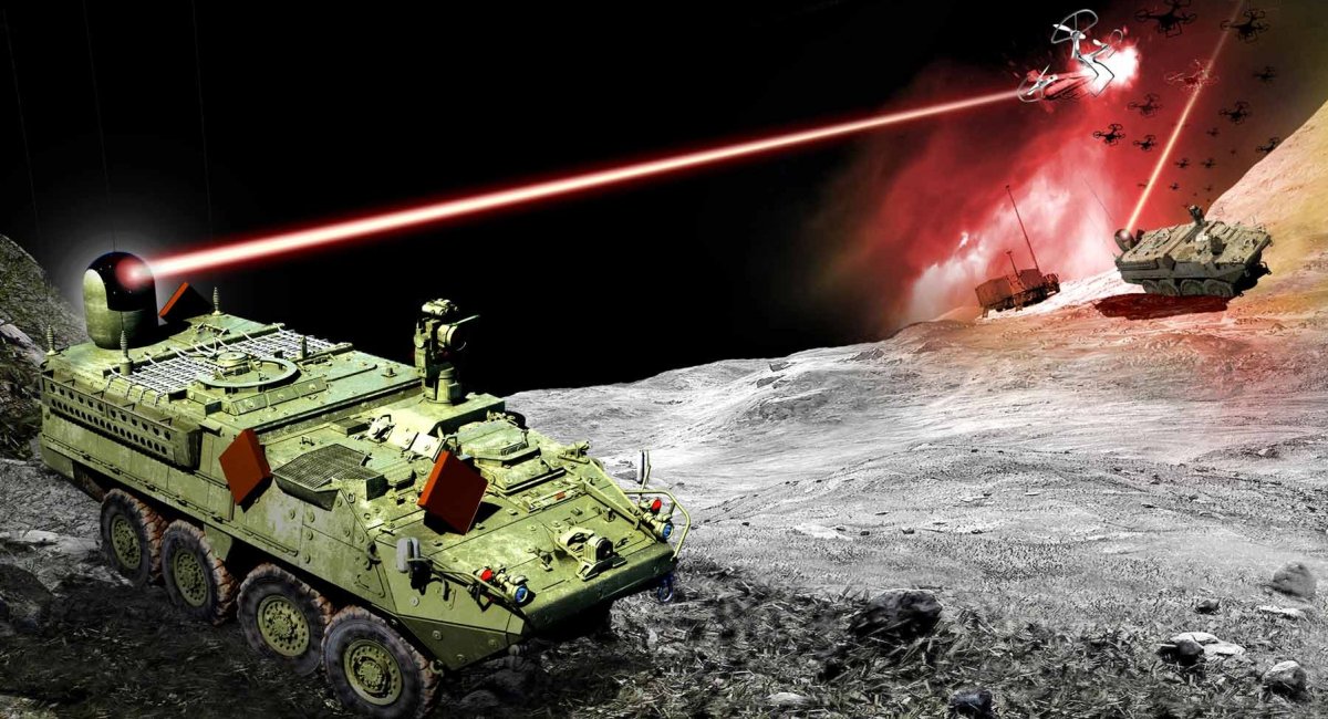 Футуристичне майбутнє: бронемашини Stryker знищують ворожі безпілотники лазерними системами