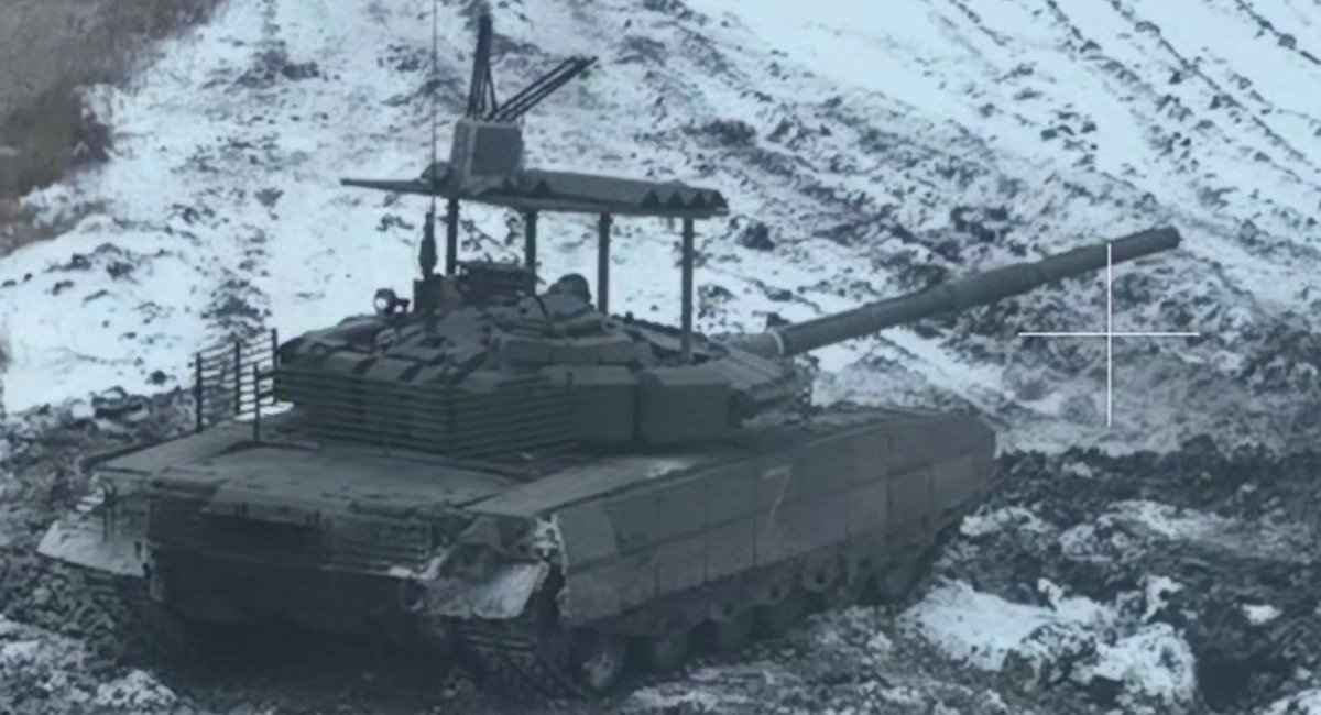 РЕБ "Сания" на російському Т-80ВБМ