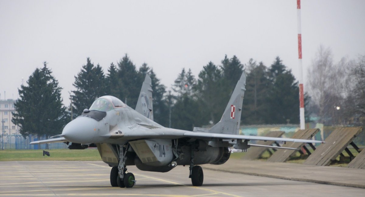 Польський МіГ-29 на 22-ій авіабазі в Мальборку, лютий 2023 року, фото - Defence24