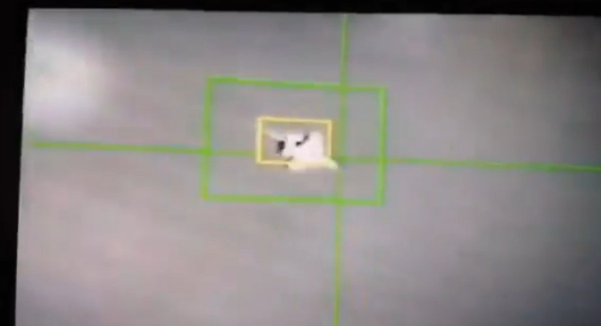 За момент до ураження певного винищувача. Кадр з відео