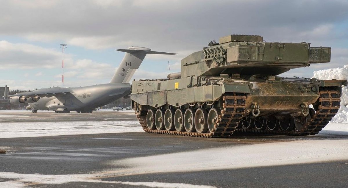 Відправка першого із чотирьох Leopard 1 для ЗСУ, 5 лютого 2023 року, фото – Міноборони Канади