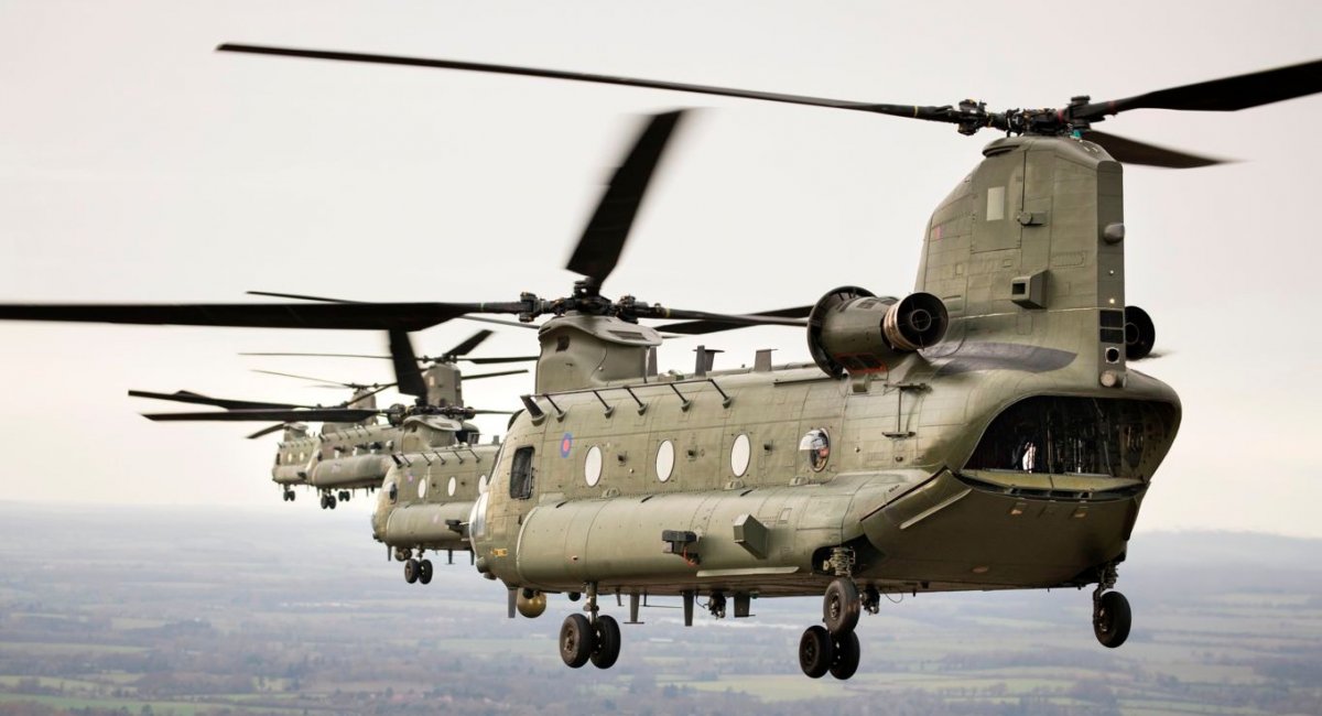 Зараз британська армія має 60 вертольотів H-47 різних модифікацій