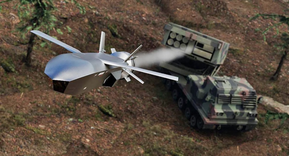 Пуск RCM² із M270, ілюстративний рендер від MBDA