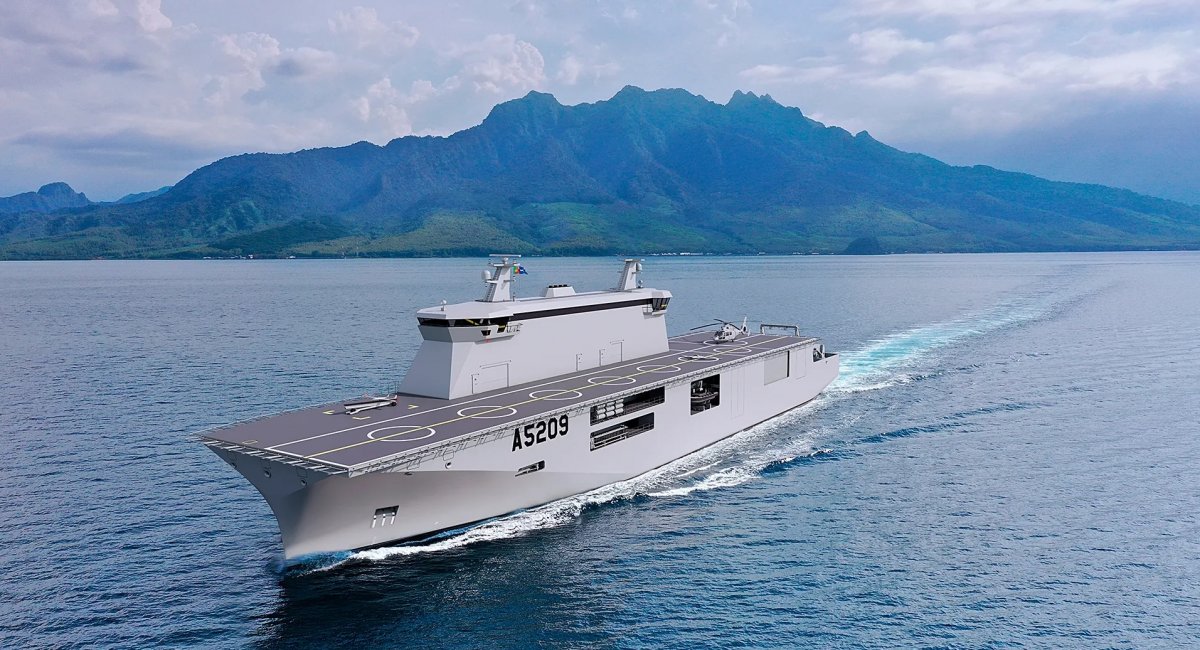 Рендер носія БПЛА під назвою NRP D. Joao II, фото - Marina de Portugal