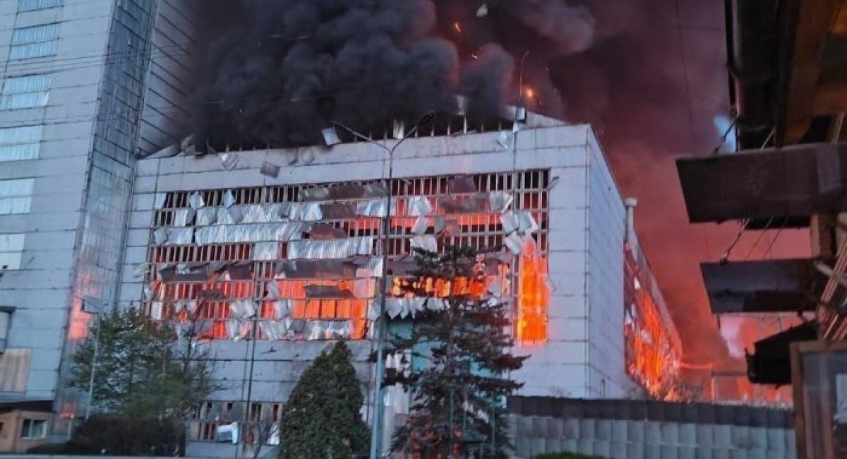 Трипільська ТЕС після ударів у квітні 2024 року