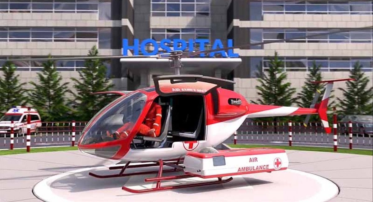 Санітарно-евакуаційний гелікоптер ВМ-4С "Пеан" від компанії "Авіаційна компанія "Вектор"