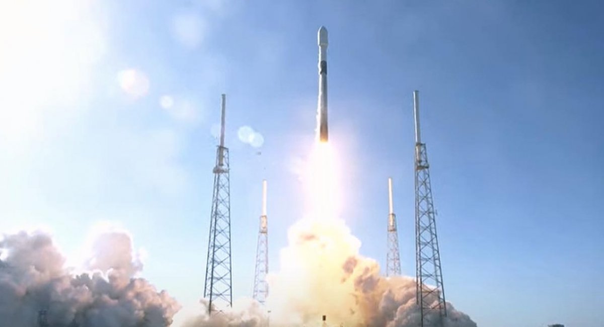 Старт ракети-носія Falcon-9 зі супутником "Січ-2-1" 13 січня 2022 року