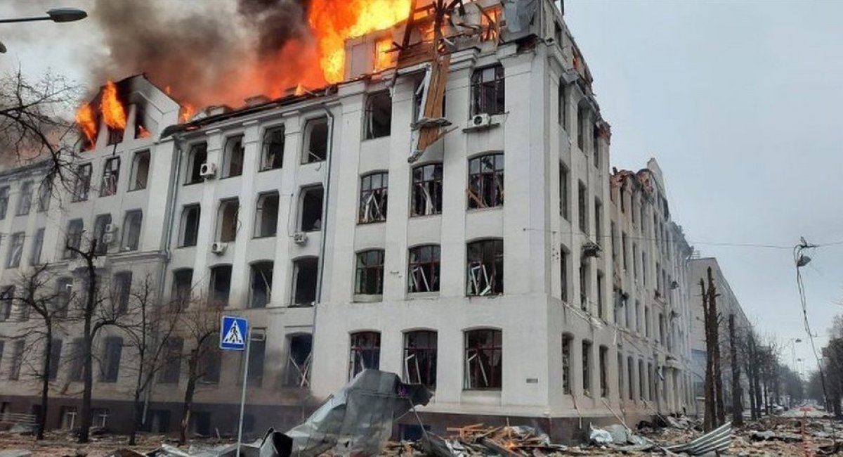 Зруйновані будівлі Харкова