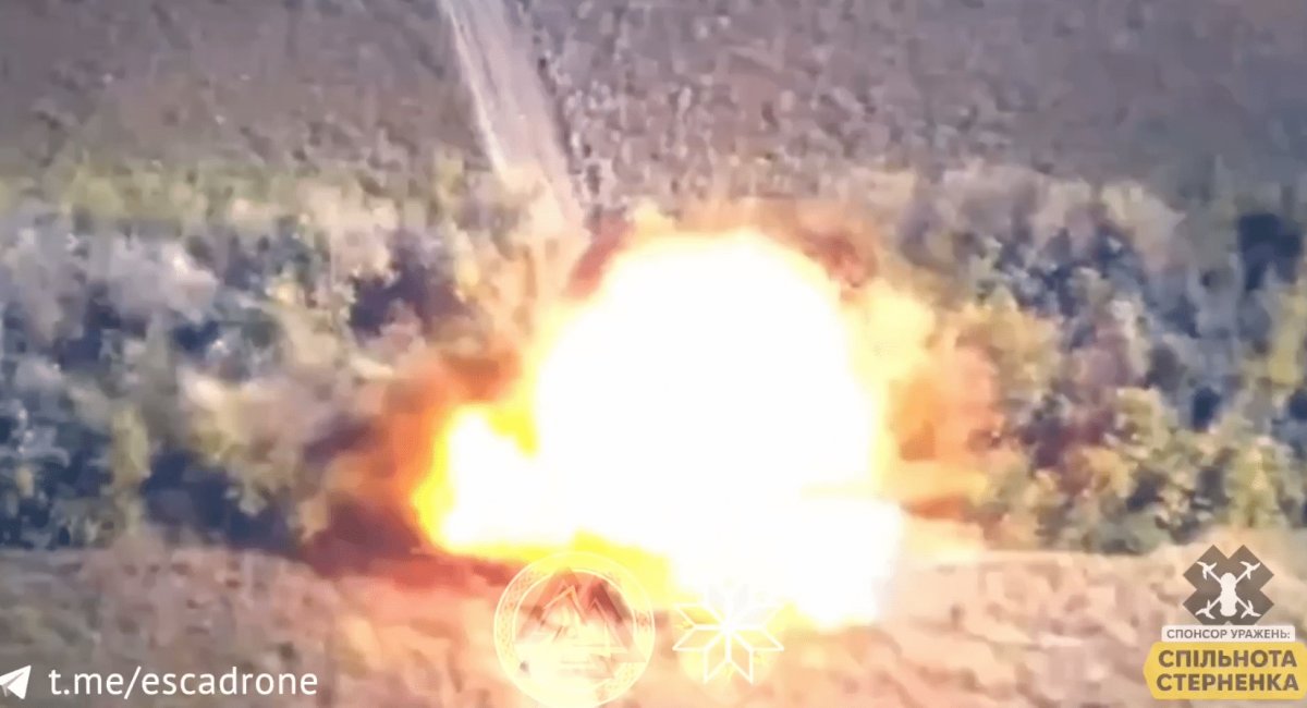 Ударний дрон зі снайперською точністю влаштував феєрверк російському "Тюльпану" (відео)