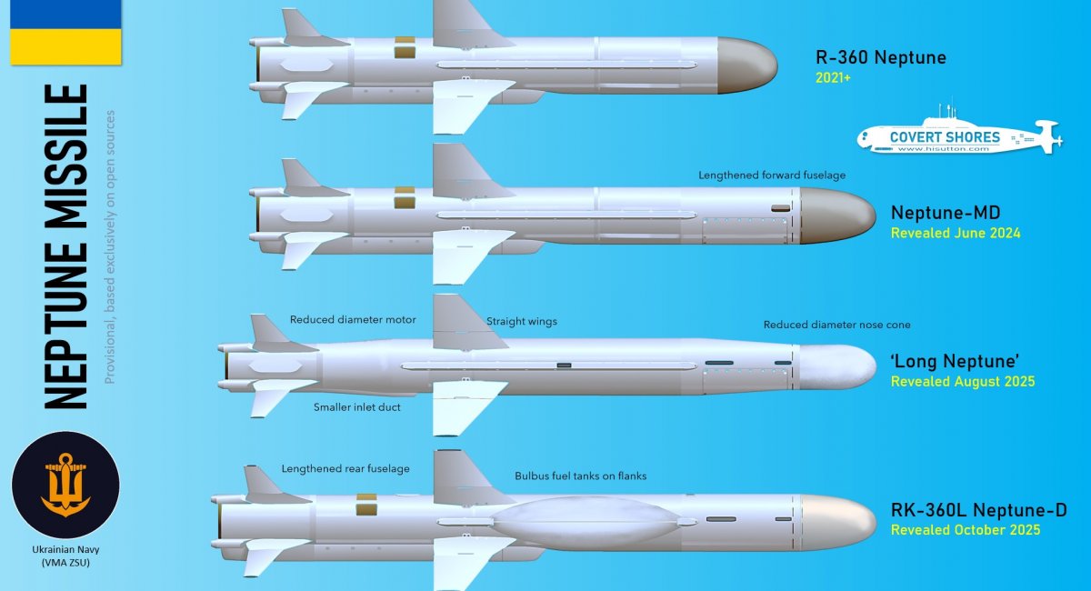 На Заході нарахували не три, а чотири версії крилатої ракети Р-360 "Нептун", чи дійсно це так