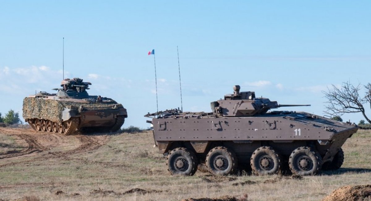 БМП Marder Бундесверу та VBCI ЗС Франції. Фото: Armée de Terre