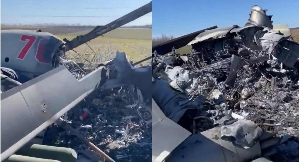 Ще один ударний вертоліт Ка-52 рашистів на Миколаївщині перетворили на металобрухт 