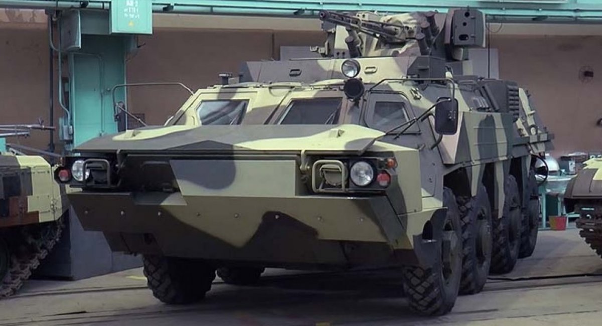 "Морський" БТР-4Е адаптований для ВМСУ під час першої презентації на харківському заводі у грудні 2020 року