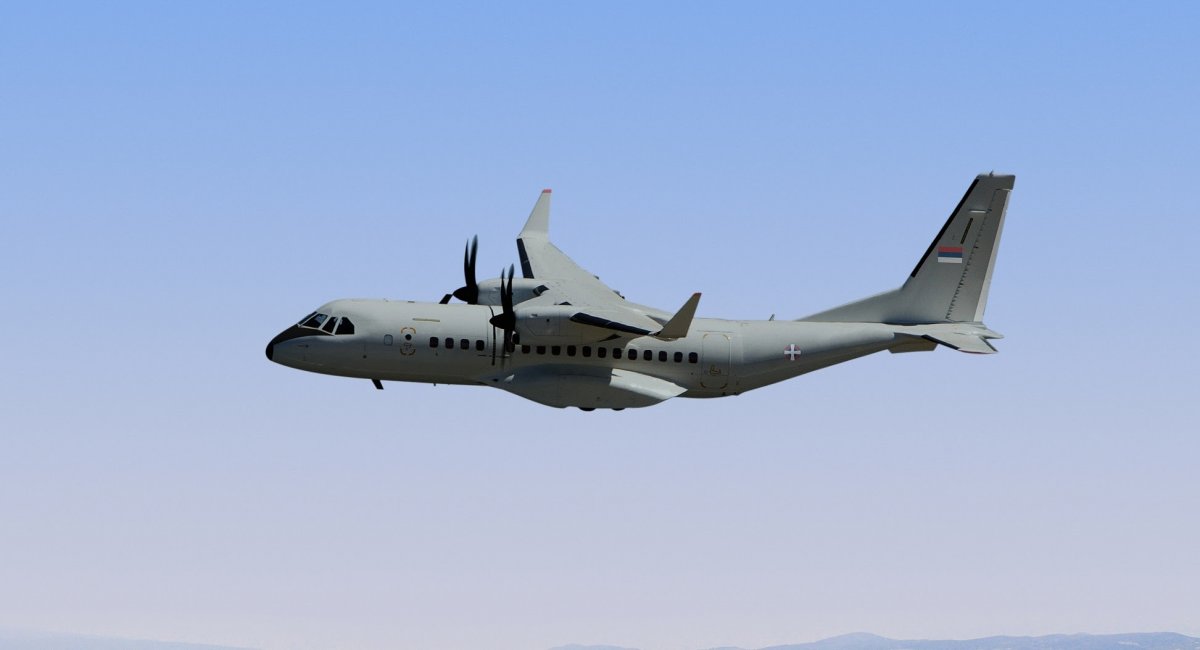 Військово-транспортний літак C295 для ВПС Сербії, рендер ілюстративний, джерело - Airbus Defense and Space