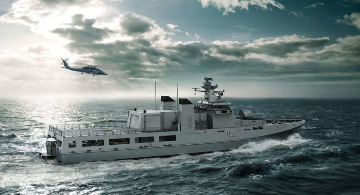 Перспективний корвет для ВМС Болгарії за проектом MMPV, ілюстративне зображення з відкритих джерел