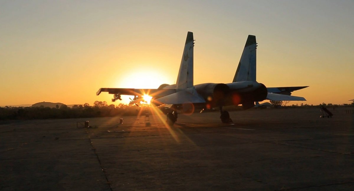 Винищувач Су-27 ефіопських ВПС, листопад 2021 року, зображення наводить Oryx