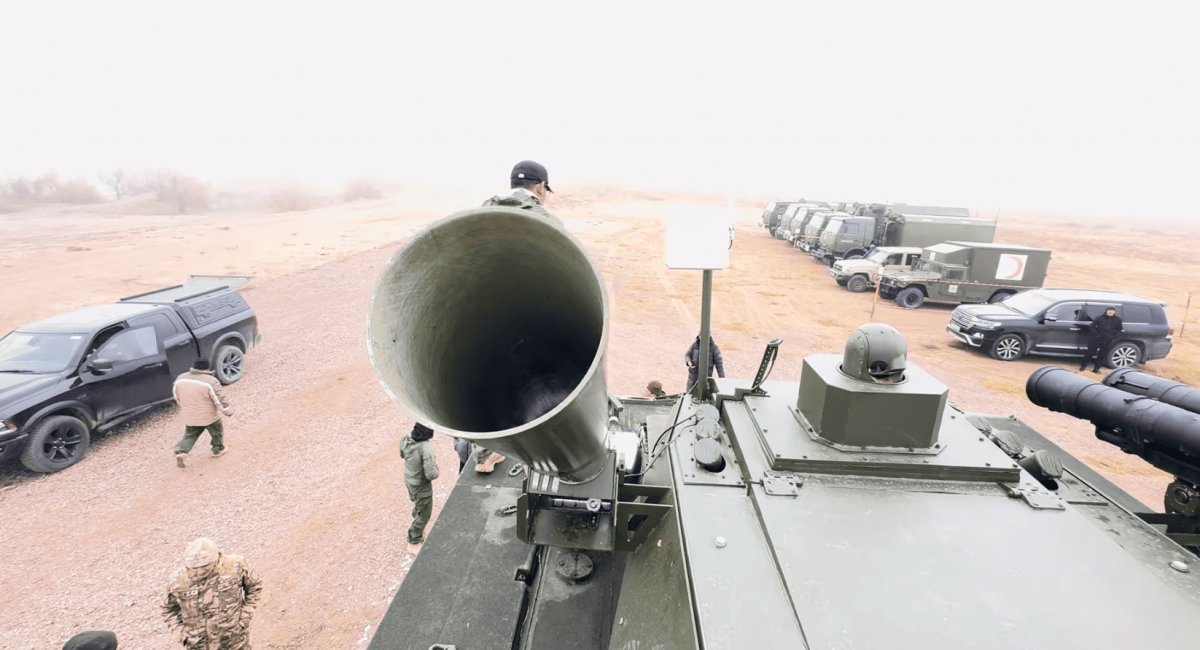 Пускова для баражуючого боєприпасу бойового модуля "Ансар", фото - Kazakhstan Paramount Engineering 