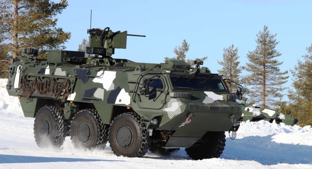БТР Patria 6x6 з бойовим модулем Protector RS4. Фото: Patria