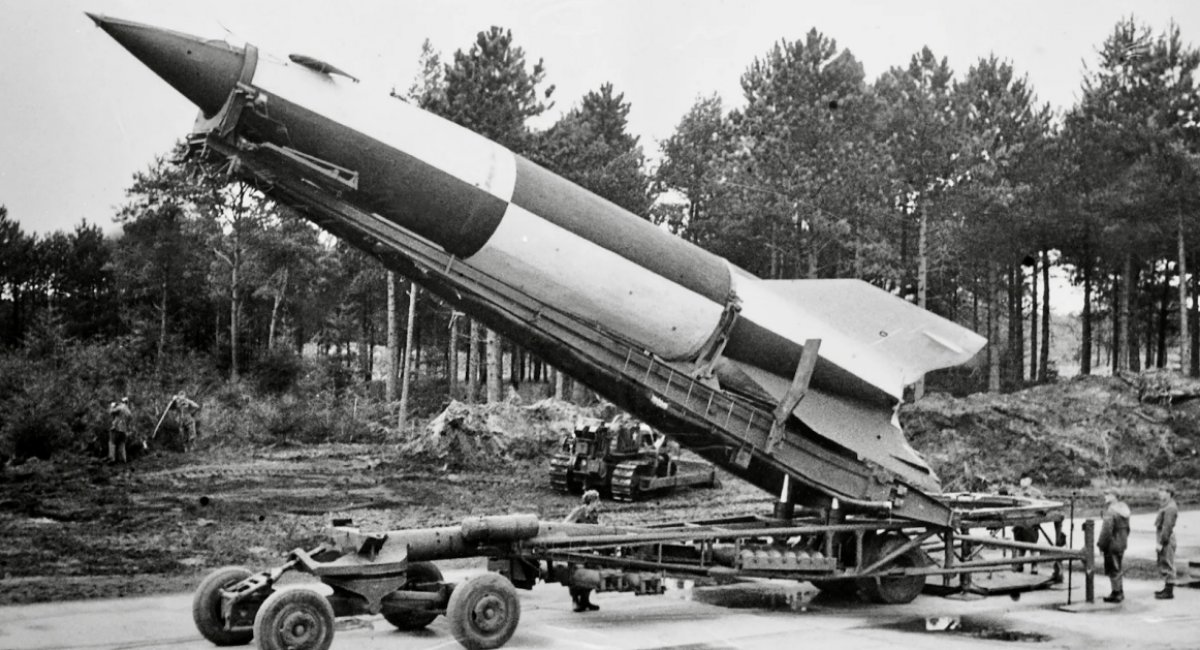  Пускова установка ракети Фау-2, архівне фото від Bettmann Archive