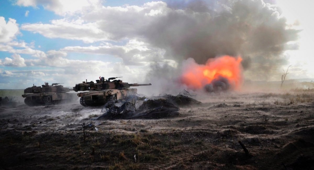 Танки M1A1 Abrams австралійської армії на маневрах, фото з відкритих джерел