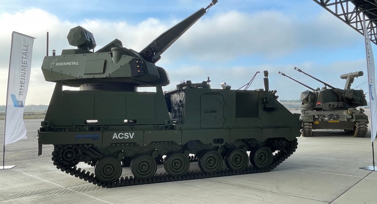 Зенітка Skyranger 30 на шасі ACSV G5 та Gepard. Фото: Rheinmetall