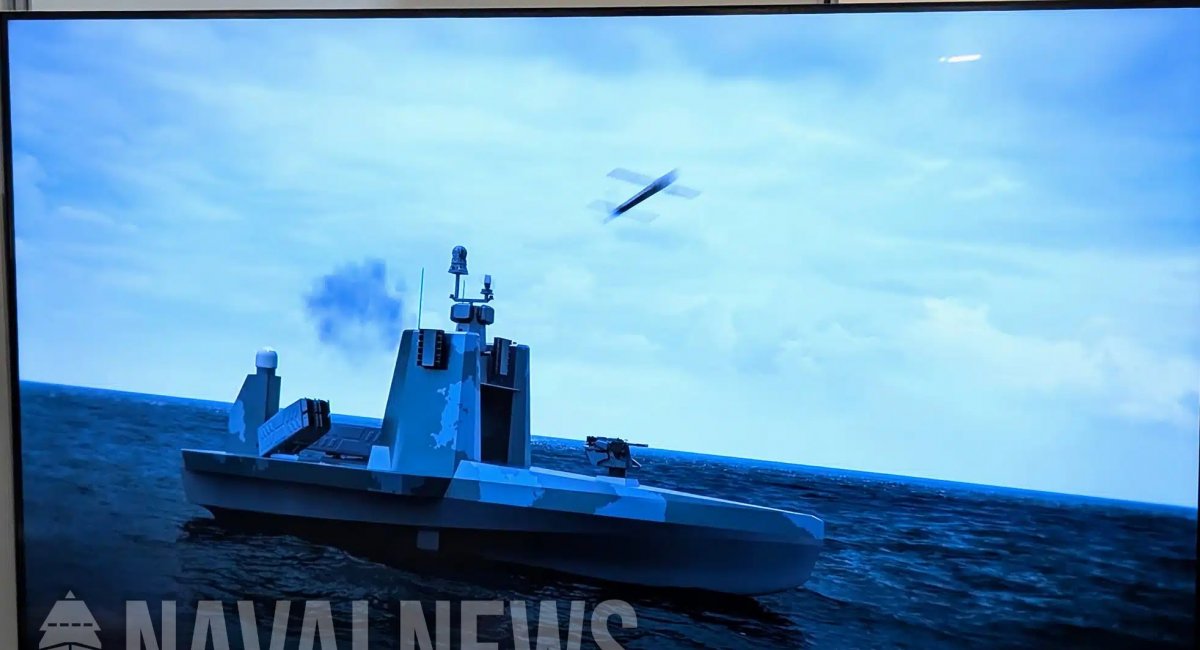 Морський дрон SCP120 з дронами камікадзе, який став основою для ARROW, зображення - Naval News