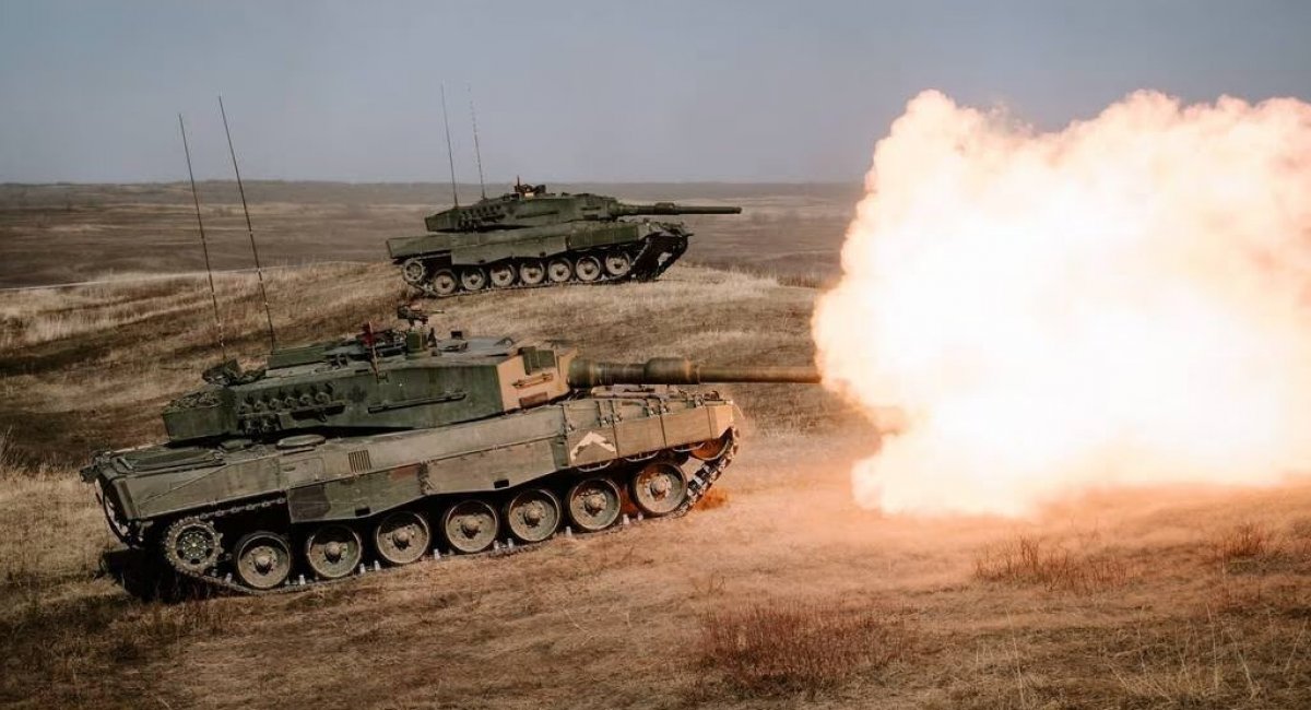 Канадські Leopard 2A4 під час навчань у квітні 2023 року, фото - Canadian Armed Forces