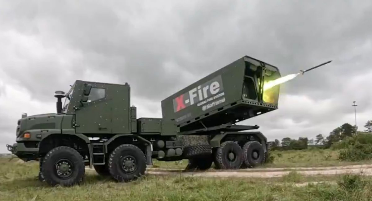 Пускова установка РСЗВ X-Fire. Кадр з відео Thales