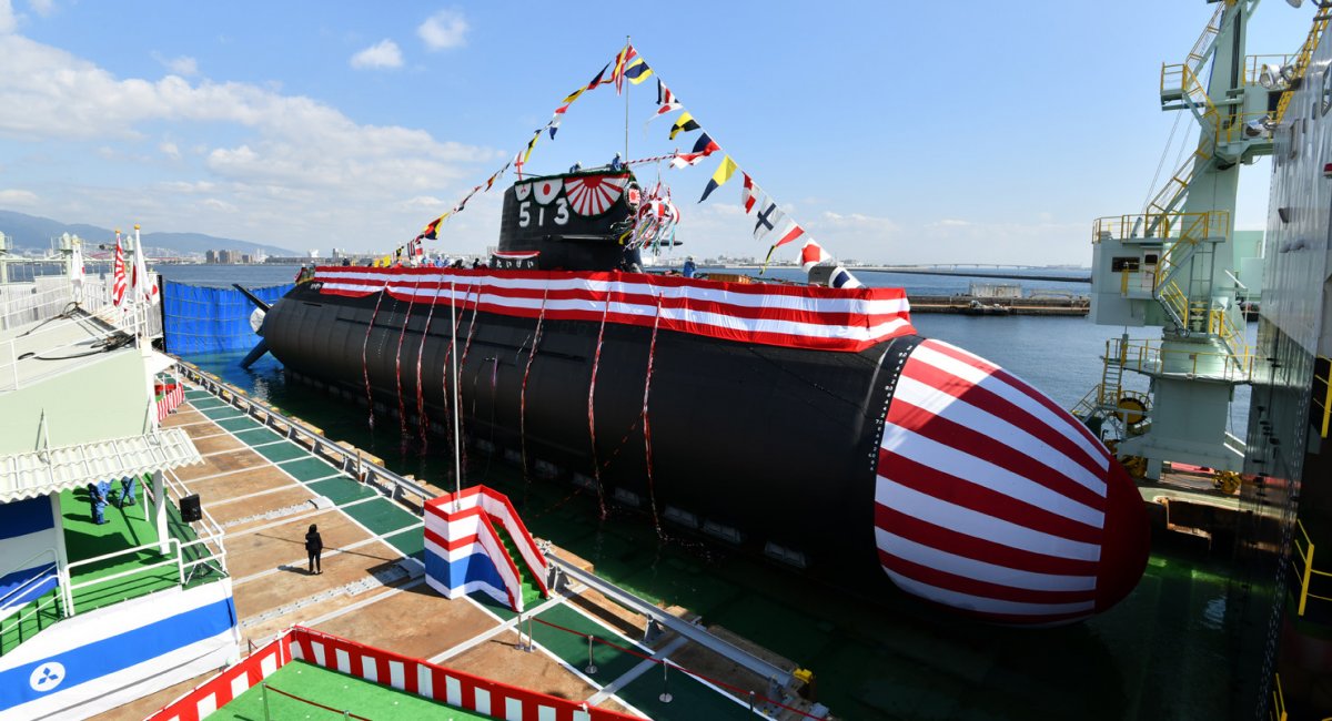 Підводний човен Taigei однойменного класу для японського флоту. Фото: JMSDF