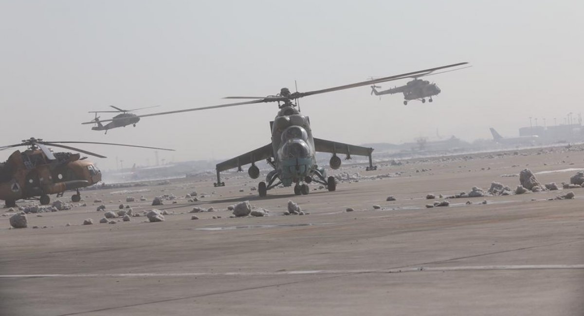  Вертольоти Ми-35 та Ми-17 формувань "Талібану", зображення наводить Oryx
