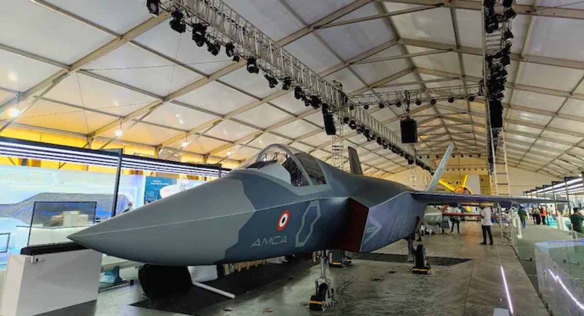 Повнорозмірний макет AMCA на Aero India 2025. Фото: India Today