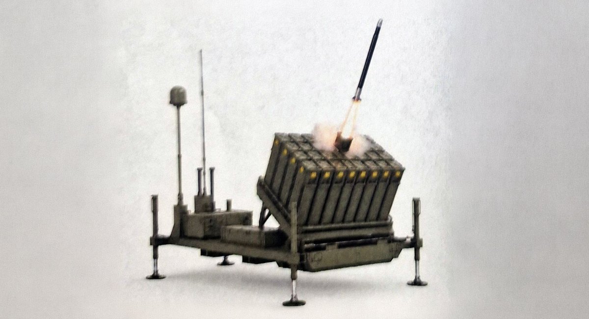 Проєкт пускової установки під нову зенітну ракету від MBDA та WITU, із головкою самонаведення від CMI (фото штучно розширено). Фото - X\@KwasekTomasz