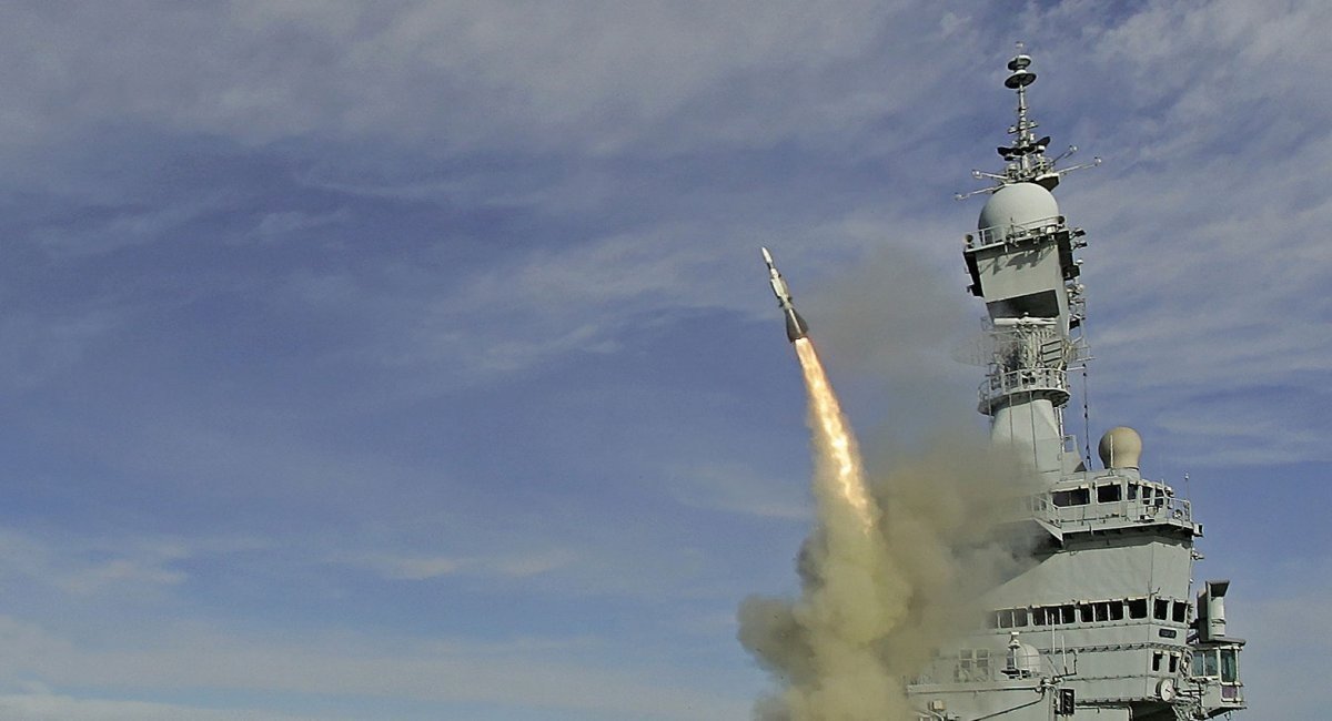Пуск морської зенітної ракети Aster 15, ілюстративне фото від MBDA