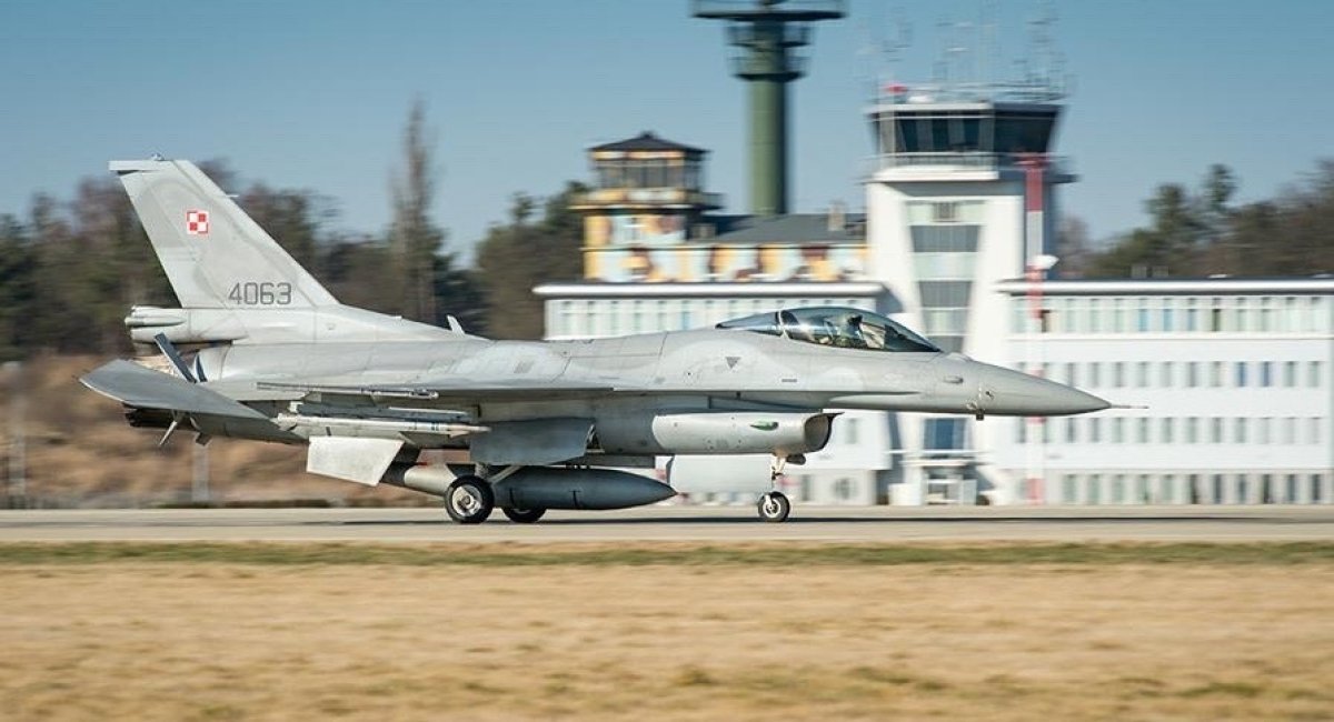 Польський F-16, ілюстративне фото з відкритих джерел