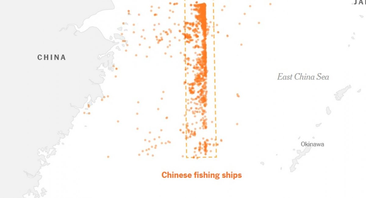 Китай побудував у морі "стіну" довжиною понад 500 км всього за кілька днів, але навіщо