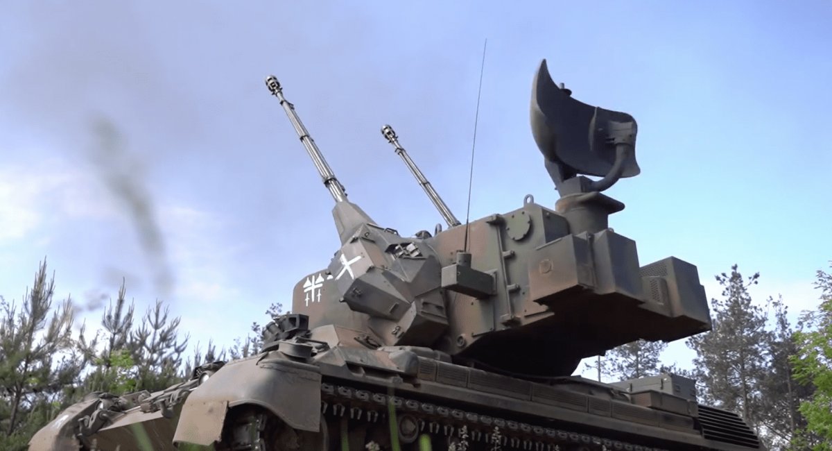 Зенітна самохідна установка Gepard у ЗСУ, стоп-кадр з відео Командування Об’єднаних Сил ЗСУ