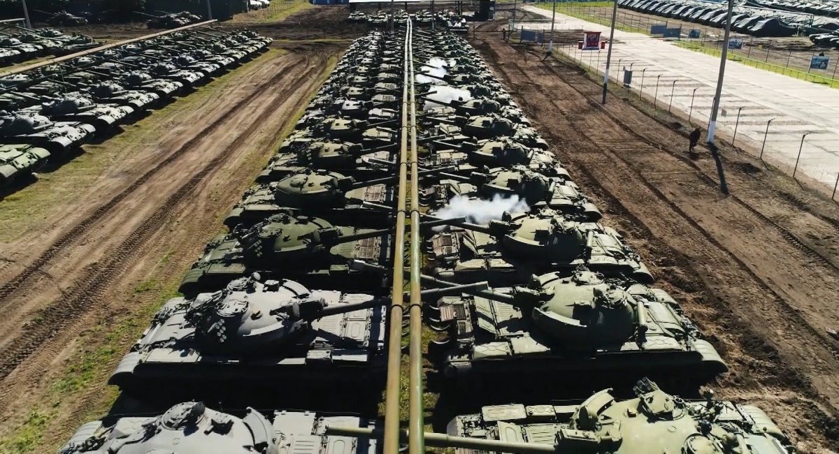 Т-62 на одній із баз зберігання армії РФ, архівне фото з відкритих джерел