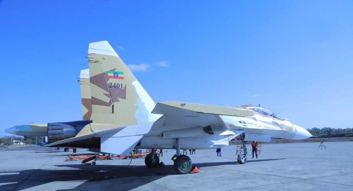 Передача Су-30К для ВПС Ефіопії, січень 2024 року, фото з відкритих джерел