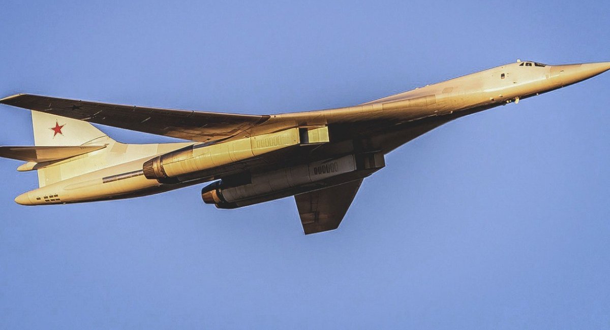 Рашистський Ту-160М на випробуваннях, липень 2023 року, зображення з відкритих джерел