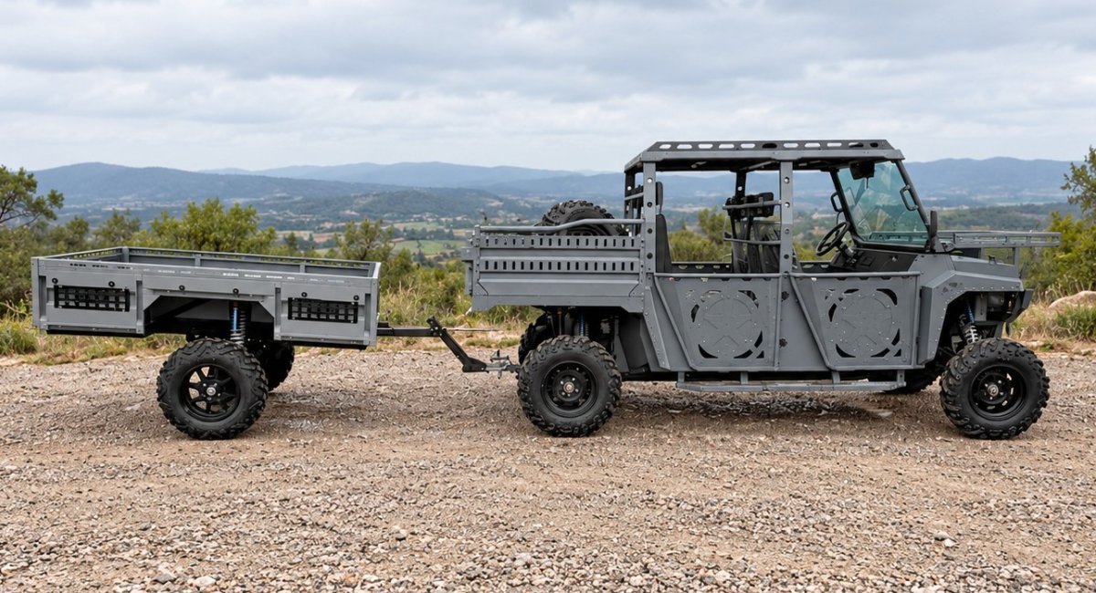 Баггі ATC BOLT 1000 оснащений буксирувальним пристроєм / Фото: Ground Force